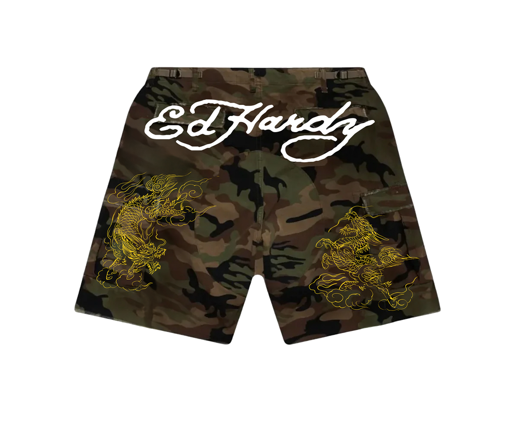 Ed Hardy x Matuê "Dragon" Bermuda Camuflada