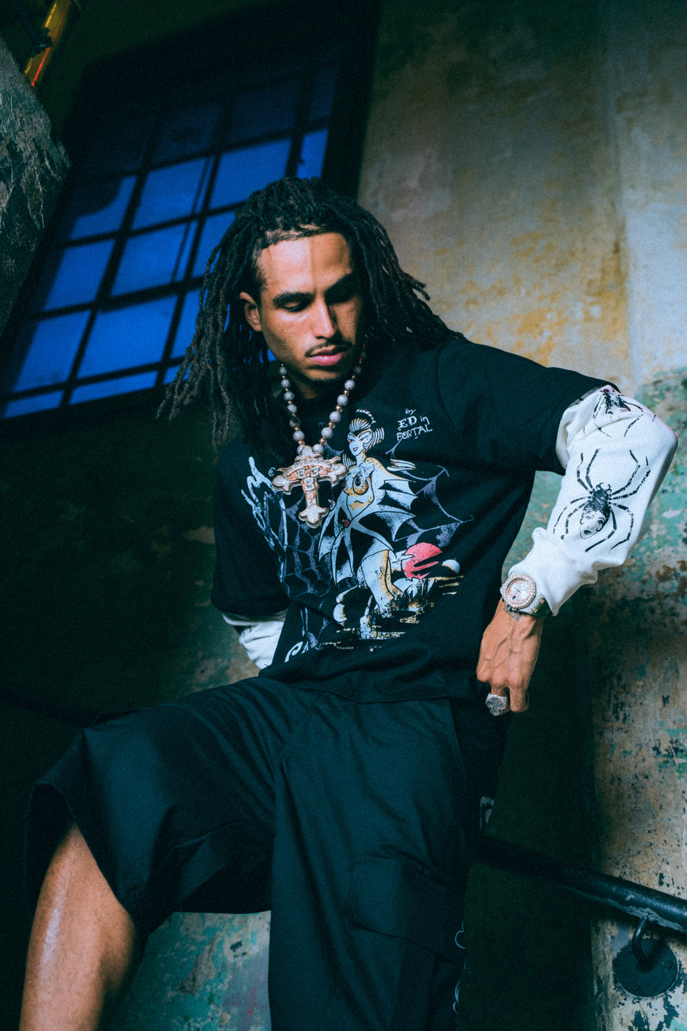 Ed Hardy x Matuê "Tarantula" Manga Longa Masculino