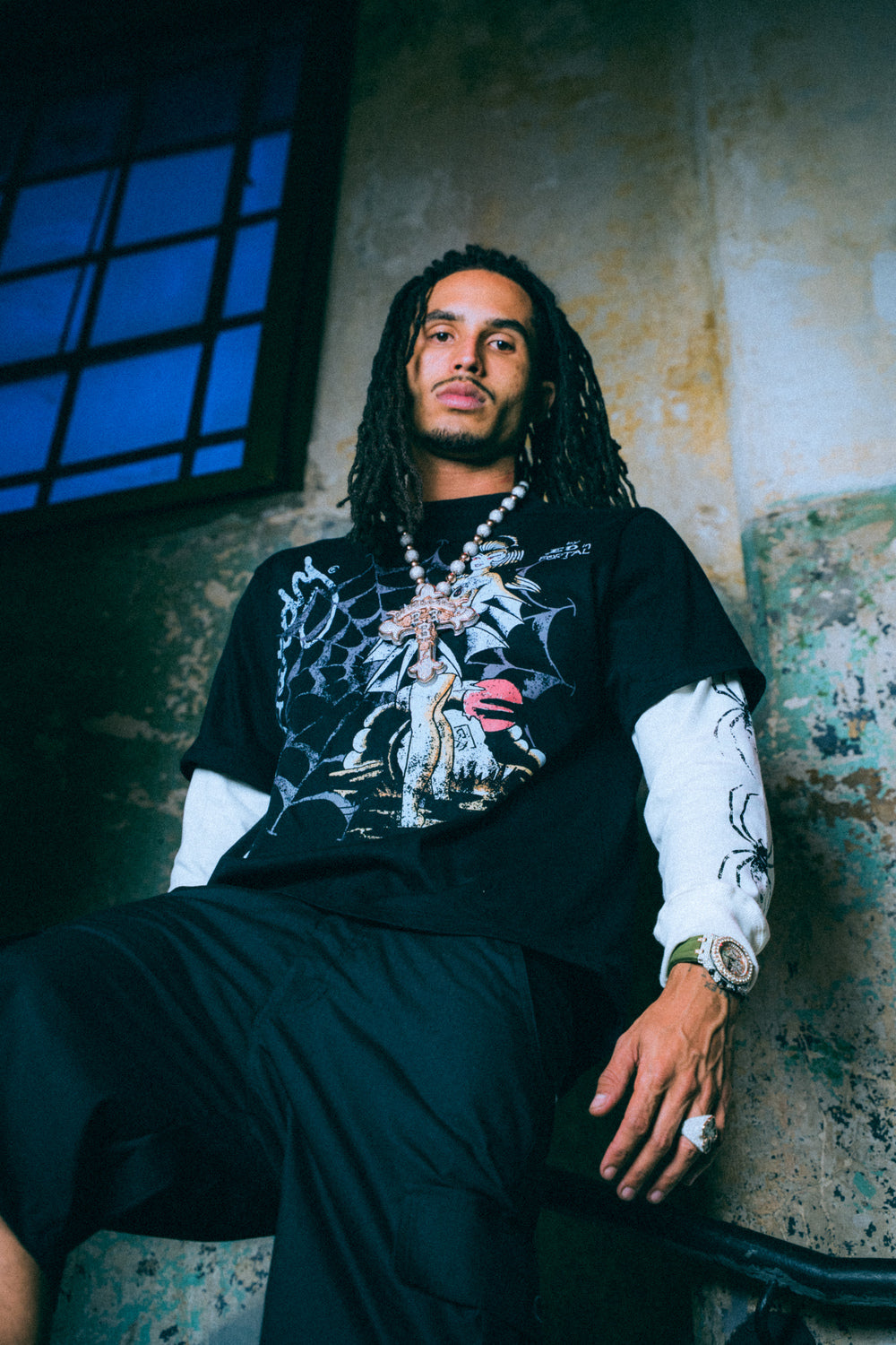 Ed Hardy x Matuê "Tarantula" Manga Longa Masculino