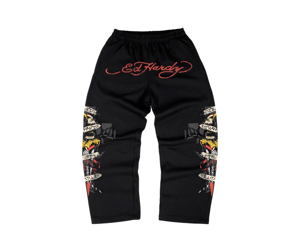 Ed Hardy x Matuê "By Matuê" Calça Moletom Preta