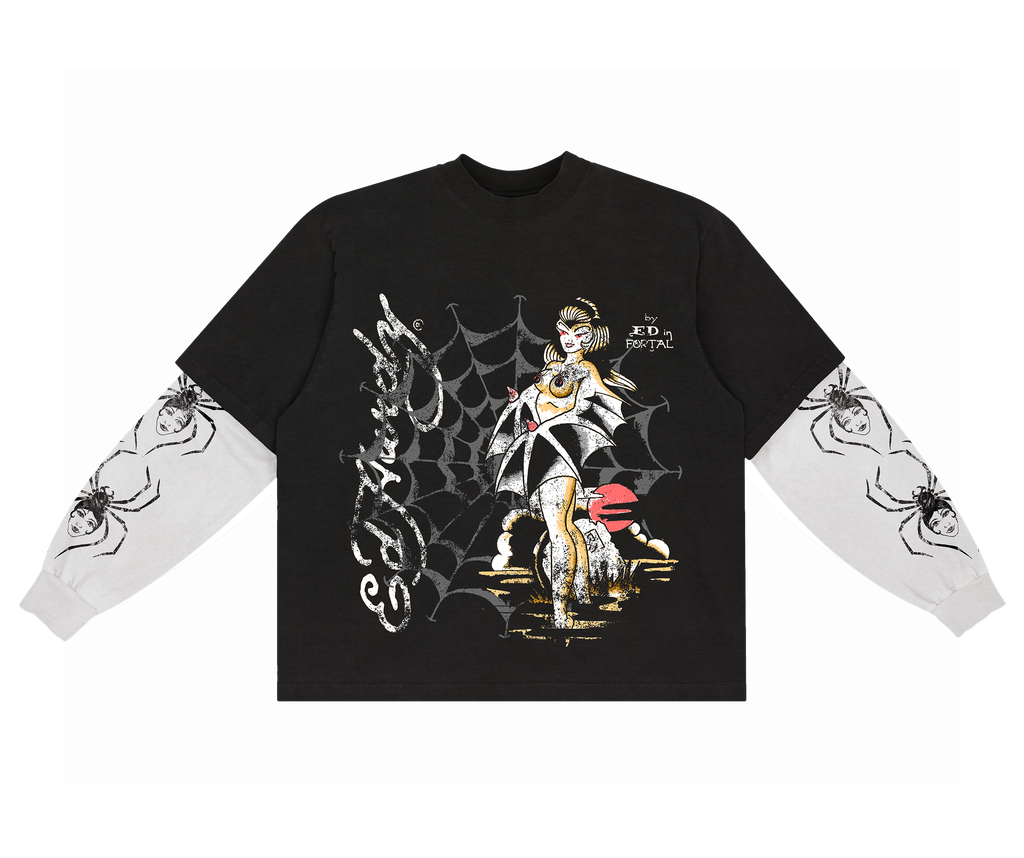 Ed Hardy x Matuê "Tarantula" Manga Longa Masculino